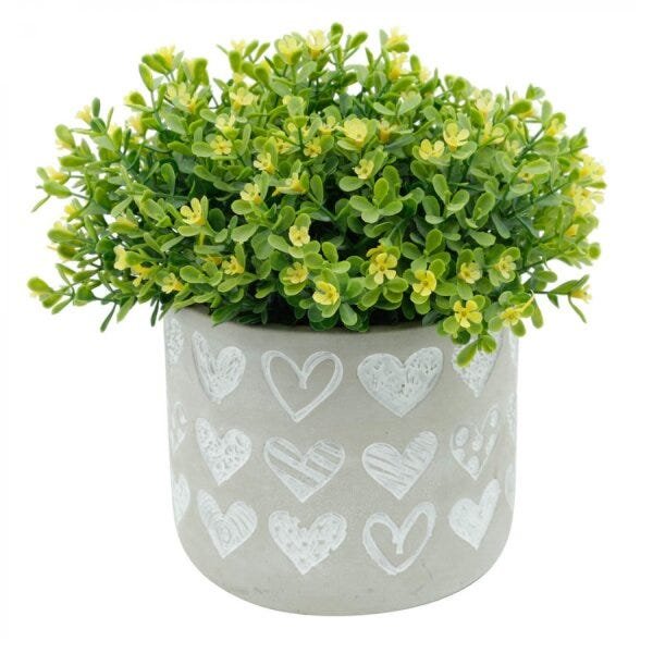 Vaso Decorativo Coração 12cmx14cmx14cm Urban - 1
