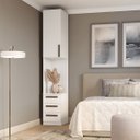 Ver imagem 3 de Módulo Mesa de Cabeceira Direita/esquerda Altezza Trend Belmax:branco