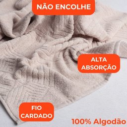 Jogo de Toalhas de Banho 100% Algodão 5 Peças Completo Max Sonhare Sultan Fendi e Menta - 5