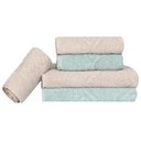 Ver imagem 1 de Jogo de Toalhas de Banho 100% Algodão 5 Peças Completo Max Sonhare Sultan Fendi e Menta