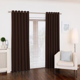 Cortina Tecido Oxford Marrom 300X230 Sala/Quarto Fabritex Enxovais - 1