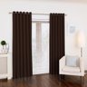Cortina Tecido Oxford Marrom 300X230 Sala/Quarto Fabritex Enxovais - 1