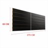 Painel mdf expositor 60x270 painel canelado mdf painel canaleado prero Painel canaletado preto - 1