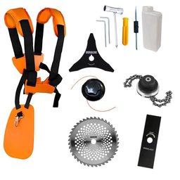 Aparador de Grama Anmax Cg430b com Carretel + Faca 2 Pontas, 3 Pontas, 40 Dentes e Trimmer - 7