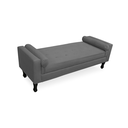 Ver imagem 1 de Recamier Fênix Baú Para Quarto Sala Solteiro 100cm Corano Cinza - DL Decor
