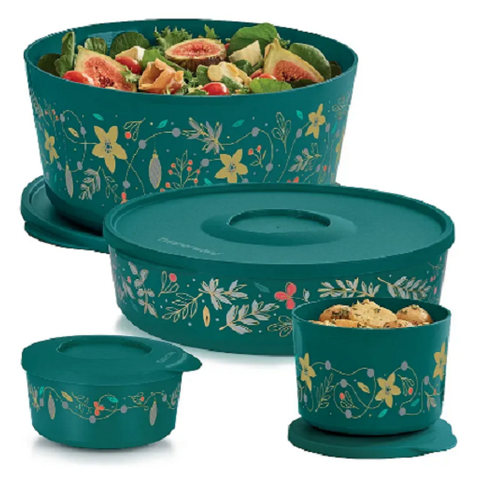 Tupperware Kit 4 Peças Ilúmina Tempo de Celebrar