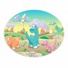 Tapete Emborrachado Oval Dinossauro Natureza - 70x90cm - 2