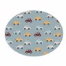 Tapete Emborrachado Oval Carros - 70x90cm - 2