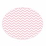 Tapete Emborrachado Oval Chevron Rosa - 70x90cm - 2