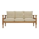 Ver imagem 5 de Sofá 3 Lugares Madeira Maciça Liz Multimóveis Cr7000.t62 Imbuia/bege