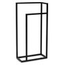 Porta Toalha Iron Diamond 45x20cm Venturi - Preto Fosco - 1