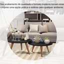 Ver imagem 3 de Kit Mesinhas de Centro Modernas para Sala Ísis - Preto