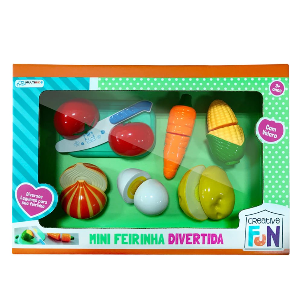 Combo Kids - Super Feira Legumes Creative Fun e Creative Fun Mini Feirinha Divertida 6 Legumes com V - 4