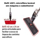 Ver imagem 3 de Mop Spray Giratório Limpeza Vassoura Flash Mágica Rodo Esfregão Flat Refil Lavável Borrifa Limpa
