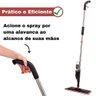Mop Spray Giratório Limpeza Vassoura Flash Mágica Rodo Esfregão Flat Refil Lavável Borrifa Limpa - 5