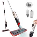 Ver imagem 2 de Mop Spray Giratório Limpeza Vassoura Flash Mágica Rodo Esfregão Flat Refil Lavável Borrifa Limpa