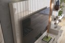 Ver imagem 4 de Home Belfast Frisado Painel P/ Tvs até 55'' 4 Portas - Off White Perolizado/jequitiba