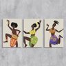 Kit 3 Placas Decorativa Africanas Poses 20x30 - 2