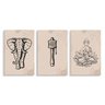 Kit 3 Placas Decorativas Buda e Elefante 20x30 - 1