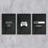 Kit 3 Placas Decorativas Controle Game 20x30 - 2