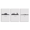 Kit 3 Placas Decorativas Cidades 20x30 - 1