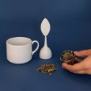 Ver imagem 2 de Infusor De Chá Em Silicone Cinza Claro 15cm