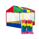 Ver imagem 5 de Kit Parquinho Pula Pula+ Piscina de Bolinhas com Bolinhas Coloridas+ Gangorra Cavalinho+ Gangorra Nh