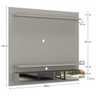 Painel para Tv até 75 Polegadas 2 Gavetas Espelhadas Nude Bp1062e - Foscarini - 3