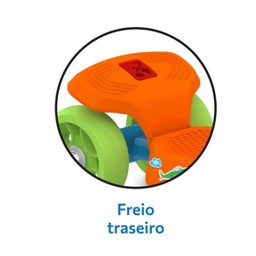 Meu 1º Patinete com Três Rodas para Iniciantes:azul - 4