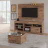 Sala de Estar com Rack, Painel e Mesa de Centro Valência Ii Artely - 1