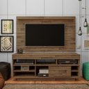 Ver imagem 3 de Sala de Estar com Rack, Painel e Mesa de Centro Valência Ii Artely