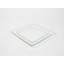 Ver imagem 2 de Sousplat De Vidro Quadrado Com Detalhes De Bolinhas 30Cm Kit 8 Un