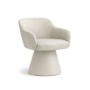 Ver imagem 1 de Cadeira de Mesa de Jantar Jade Base Cone Fixa Corano Off White - Nexta Casa