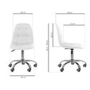 Ver imagem 6 de Cadeira Office Eiffel Botonê Ajustável Base Giratória - Branco + E-book