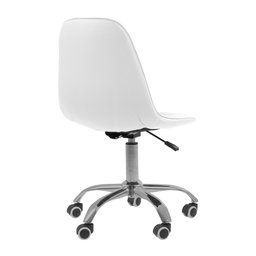 Cadeira Office Eiffel Botonê Ajustável Base Giratória - Branco - 6