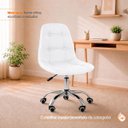 Ver imagem 6 de Cadeira Escritório Office Botonê Giratória Ergonômica Branco