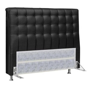 Cabeceira Casal Queen 160cm Para Cama Box Ana Corino Preto - DS Móveis