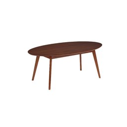 Mesa de Jantar Oval Vértice 190cm em Madeira Maciça - Nozes - 1