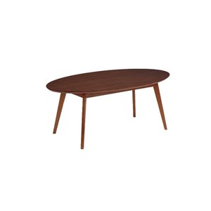 Mesa de Jantar Oval Vértice 190cm em Madeira Maciça - Nozes