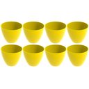 Ver imagem 1 de Kit 8 Tigelas Redondas Grandes 6,2l Amarelas Bowls Plásticos Servir Salada Frutas Pipoca