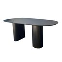 Ver imagem 1 de Mesa de Jantar Cone Orgânica Oval 198x122 Cm com 2 Bases Ebano Tampo Ebano