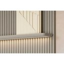 Ver imagem 4 de Prateleira Quarto Casal Modular 2.2 Curvo Painel / Parede 218x017 Gris Fosco - Linea Brasil