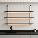 Ver imagem 1 de Prateleira Tripla Estante 30x100cm Tipo Industrial