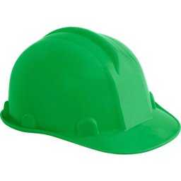 Capacete Aba Frontal Verde Com Carneira Plastica Classe B Ca - 1