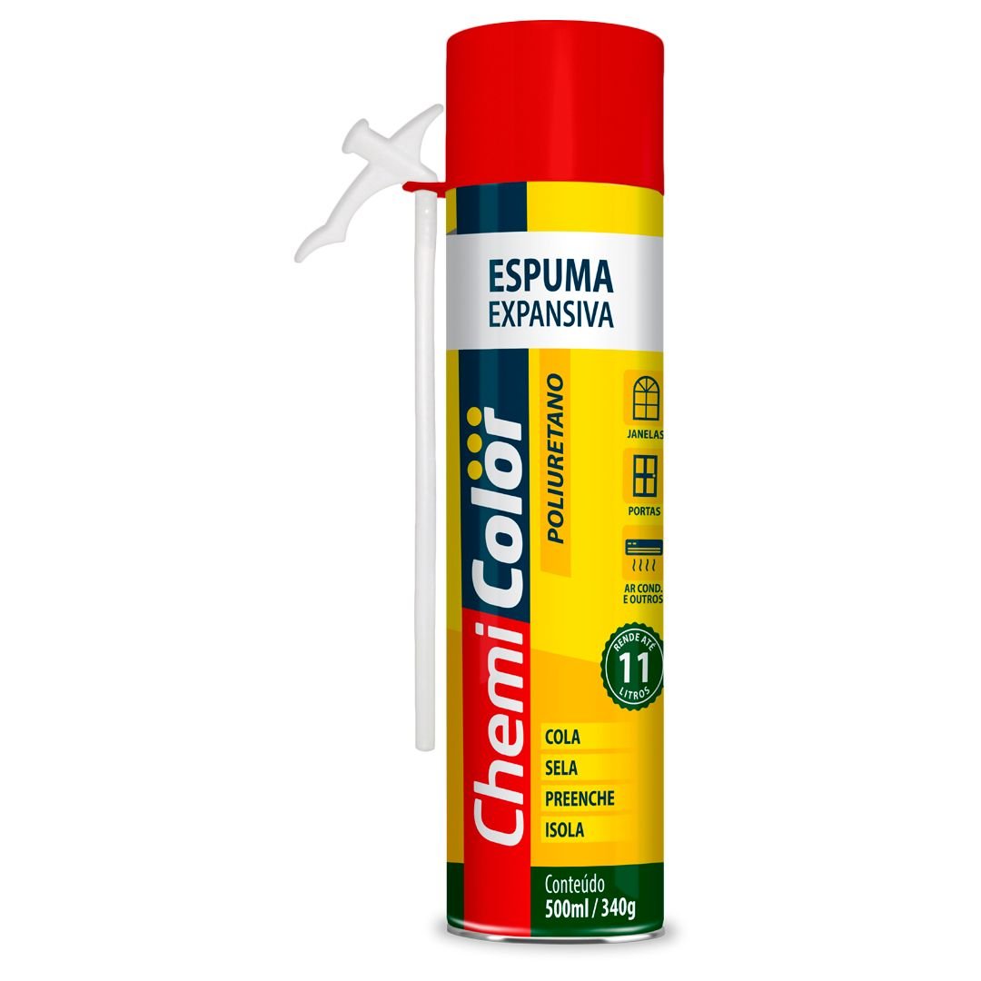 Espuma Expansiva de Poliuretano 500ml 340g - Chemicolor - 1