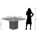 Ver imagem 6 de Conjunto Sala de Jantar Mesa Ana 130cm e 8 Cadeiras com Moldura Taís Cimol