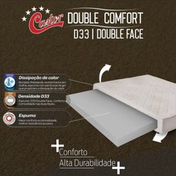 Colchão Solteiro Castor Na Caixa Double Comfort Espuma D33 088x188x17cm - 2