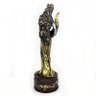 Deusa Da Fortuna Estátua Estatueta Dama Resina Premium - 39cm Inove Fácil Dourada e Prata - 4