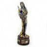 Deusa Da Fortuna Estátua Estatueta Dama Resina Premium - 39cm Inove Fácil Dourada e Prata - 3