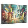 Quadro Decorativo Cyberpunk Neon Em Canvas Artistico29:Colorido/Colorido - 1